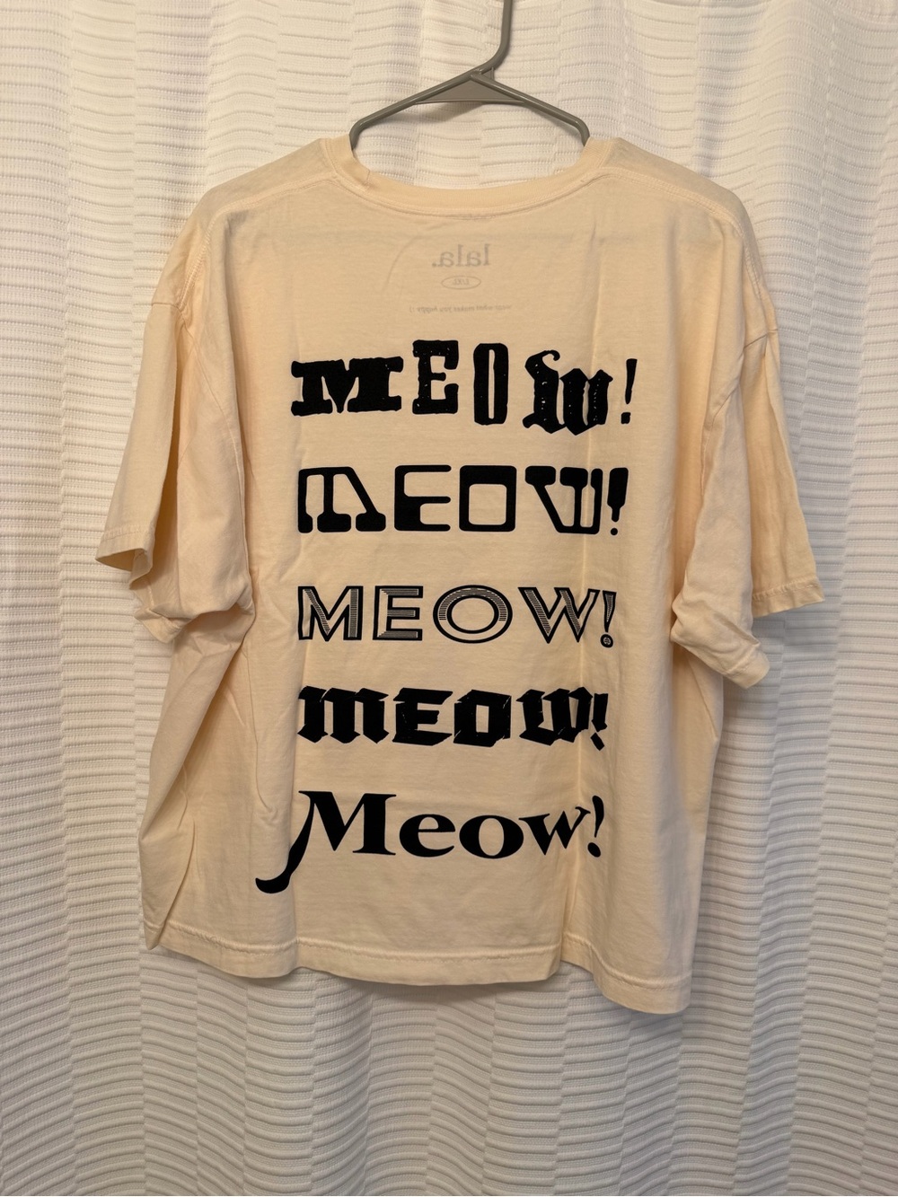 Dressed in Lala Show Me Your Kitties Tee in Neutral - Picture 4 of 8